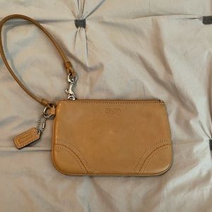 COACH Camel Wristlet